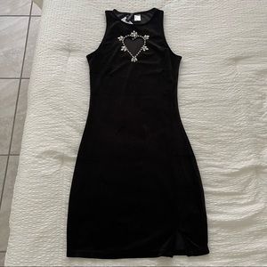 Black Velvet Mini Dress